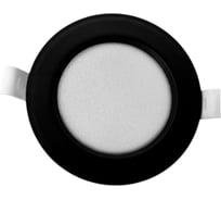 Светильник светодиодный truEnergy ультратонкий круг 5W 4000K 300Lm D96мм пластик черный 10086