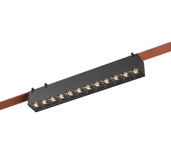 Светильник трековый ST LUCE черный LED 1*12W 4000K 1 050Lm Ra90 24/40 IP20 L323xW40xH45 48V ST455.446.12