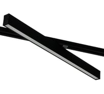 Светильник светодиодный линейный трековый DzivaTek равномерного свечения однофазный поворотный 27W 4000K L588мм алюминий черный 64003