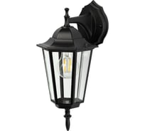 Светильник уличный настенный ЭРА «Веледа» GBW-104-1-BL-0360 230В Е27 IP54 чёрный вниз Б0071477