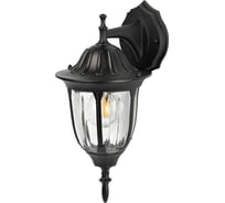 Светильник уличный настенный ЭРА «Галатея» GBW-105-1-BL-0380 230В Е27 IP54 чёрный вниз Б0071483