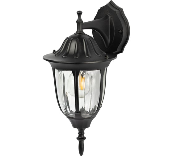 Светильник уличный настенный ЭРА «Галатея» GBW-105-1-BL-0380 230В Е27 IP54 чёрный вниз Б0071483