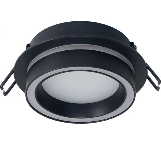 Светильник потолочный встраиваемый FERON 15W 230V GX53, черный, круг, без лампы, DL514, 53310