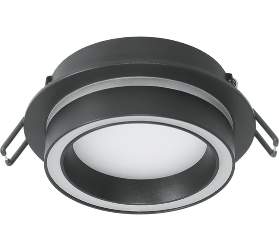 Светильник потолочный встраиваемый FERON 15W 230V GX53, черный, круг, без лампы, DL514, 53310