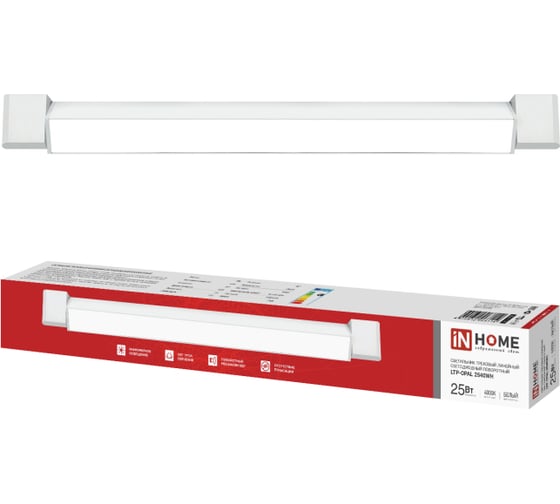 Светильник трековый линейный светодиодный поворотный IN HOME LTP-OPAL 2540WH 25Вт 4000К 120гр 465мм белый 4690612068114