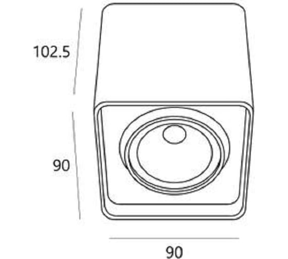 Накладной светильник LS-LIGHTING CELL 9W Цвет Антрацит 9090.02