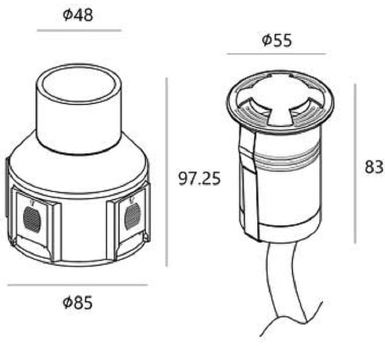 Встраиваемый светильник LS-LIGHTING Step L 2W Цвет Нержавеющая сталь 5588.00