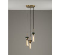 Подвесной светильник Moderli Almero золотой, зеленый, прозрачный V11820-3P