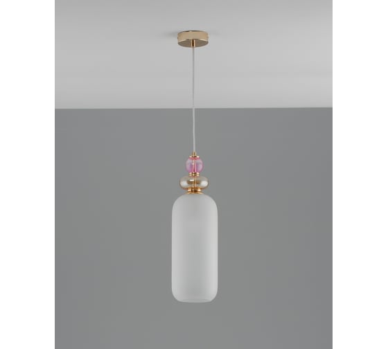 Подвесной светильник Moderli Tamina золотой, коричневый, розовый V11400-1P