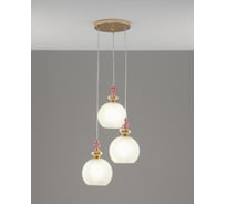 Подвесной светильник Moderli Tamina золотой, коричневый, розовый V11402-3P