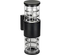 Светильник duwi настенный, накладной, TECHNO LIGHT, 110х176х340мм, 2хЕ27, ABS-пластик, IP65, черный, 24806 8