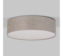 Потолочный светильник TK Lighting E27 Rondo Linen с тканевым абажуром 5637 серый a065052