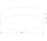 Потолочный светильник TK Lighting E27 Rondo Linen с тканевым абажуром 5637 серый a065052 2