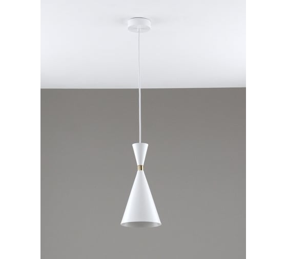 Светильник подвесной Moderli Pesaro белый, золотой V11555-1P