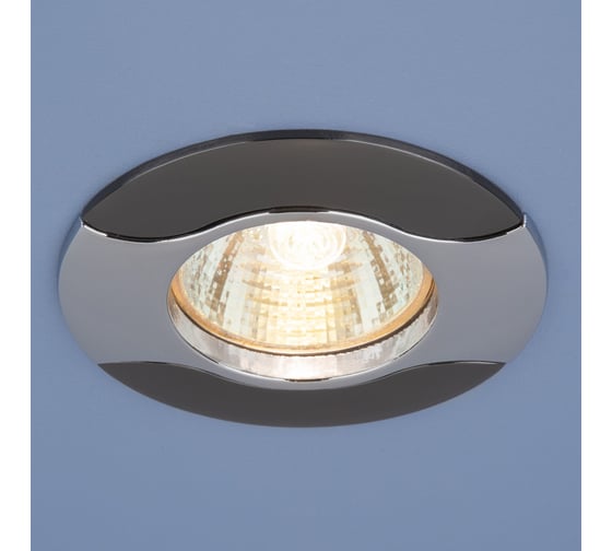Встраиваемый светильник Elektrostandard 7006 MR16 CH/BK хром/черный a039561 1