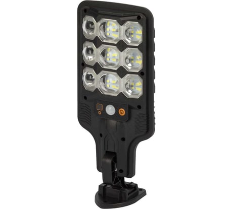 Светильник уличный ЭРА ERAKSS25-01 на солнечной батарее 10 Вт 400 Лм 5000К 63 LED SMD с датчиком движения ПДУ IP44 Б0071362