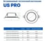 Встраиваемый даунлайт OPPLE LEDDownlightRc-US Pro R125-14W-4000-BK 540001283000 3
