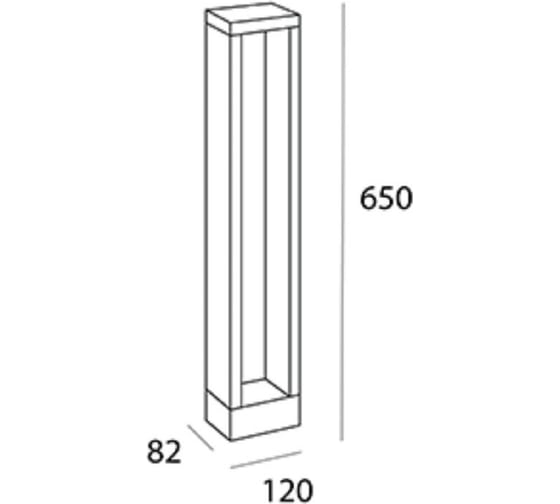 Уличный светодиодный столбик LS-LIGHTING Lourel 10W Антрацит 8212.02