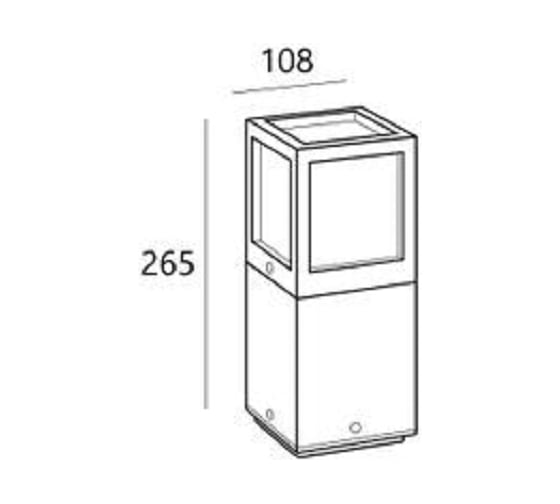 Уличный светодиодный столбик LS-LIGHTING Box M 9W Антрацит 1027.02