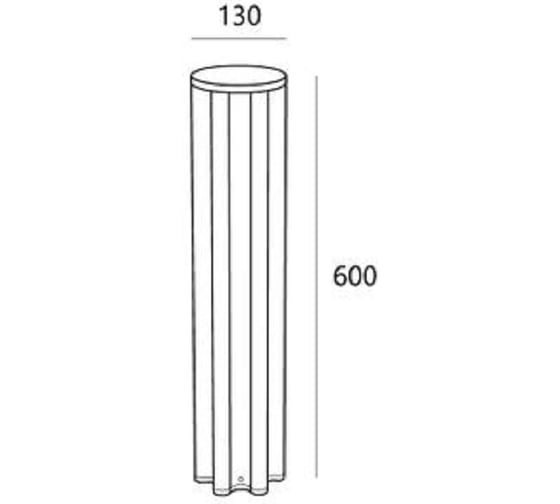 Уличный светодиодный столбик LS-LIGHTING Molly 12W Цвет Антрацит 3565.02
