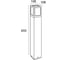 Уличный столбик LS-LIGHTING Box M E27 цоколь Цвет Антрацит 1065.02.E27 4