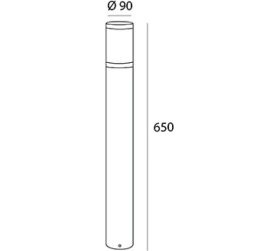 Уличный столбик LS-LIGHTING Dust M E27 цоколь Цвет Антрацит 0965.02