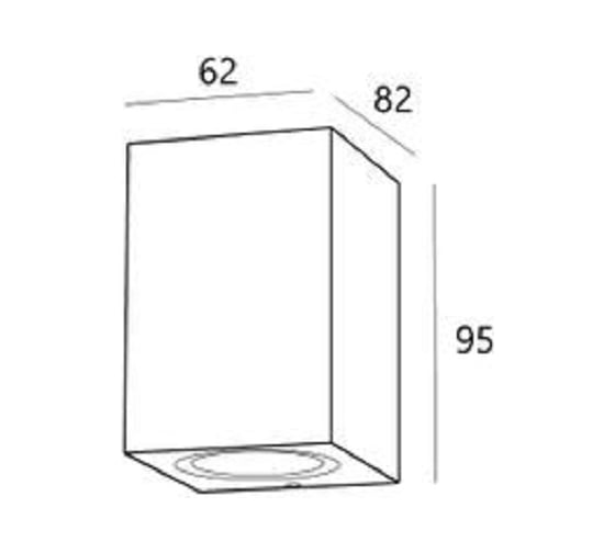 Настенный светильник LS-LIGHTING CUBE LED 7W Цвет Антрацит 8295.02