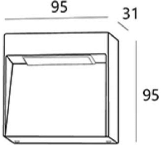 Настенный светильник LS-LIGHTING Orto M 4W Цвет Антрацит 9531.02