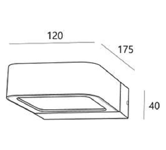 Настенный светильник LS-LIGHTING Vesta 7W Цвет Антрацит 7512.02