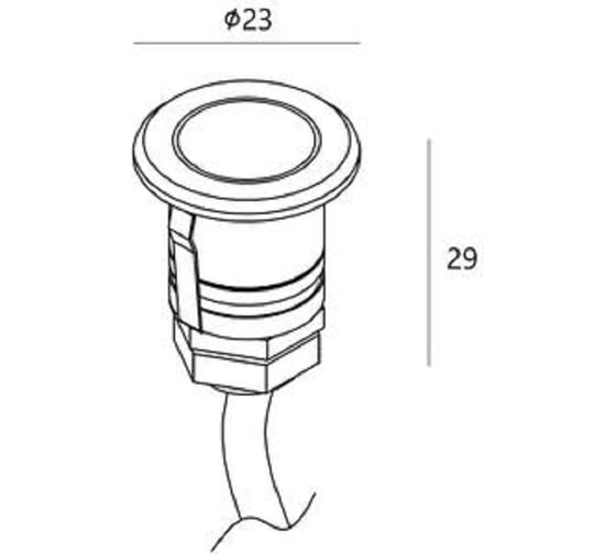 Встраиваемый светильник LS-LIGHTING Micro SR 1W Нержавеющая сталь 2300.00