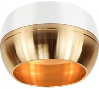 Накладной светильник ЭРА OL14 подсветка, под GX53, белый/золото, GX53 WHGD Б0049038