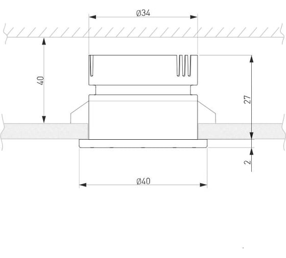 Встраиваемый светильник Elektrostandard 25025 LED 3W 4200K белый a056776