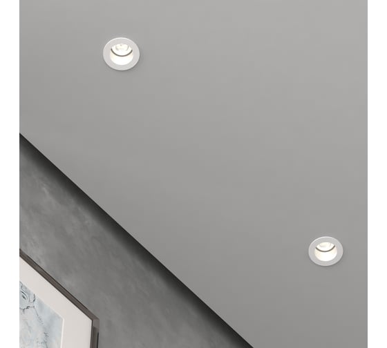 Встраиваемый светильник Elektrostandard 25023 LED7W 4200K белый серебро a056772