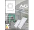 Встраиваемая светодиодная квадратная панель AVG SLIM RSP 24Вт, 165-265В, 4000K, 300x300мм, белая RSP 24Вт, 4К 5