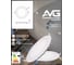 Встраиваемая светодиодная круглая панель AVG SLIM RRP 18Вт, 165-265В, 4000K, 220мм, белая RRP 18Вт, 4К 5