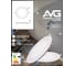 Встраиваемая светодиодная круглая панель AVG SLIM RRP 24Вт, 165-265В, 6500K, 300мм, белая RRP 24Вт, 6,5К 5