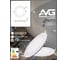Встраиваемая светодиодная круглая панель AVG SLIM RRP 9Вт, 165-265В, 6500K, 148мм, белая RRP 9Вт,6,5К 6