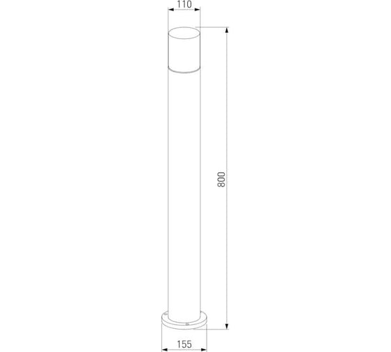Садово-парковый светильник Elektrostandard 35125 F Roil чёрный дымчатый плафон a055638