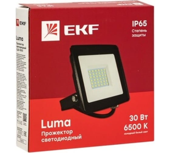Светодиодный прожектор EKF СДО-3003 30Вт 6500К IP65 Basic FLL-3003-30-6500