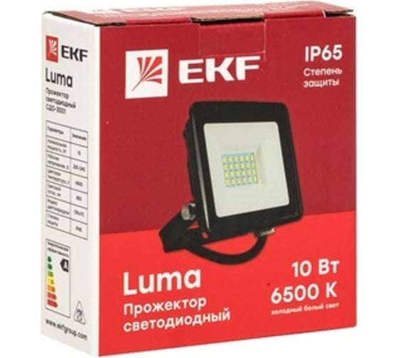 Светодиодный прожектор EKF СДО-3001 10Вт 6500К IP65 Basic FLL-3001-10-6500