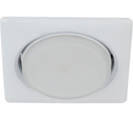 Светильник ЭРА под лампу Gx53, квадратный, 220V, 13W, белый KL71 WH /1 к Б0048960