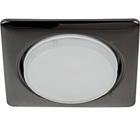 Светильник ЭРА под лампу Gx53 квадратный, 220V, 13W, черный металл KL71 BK 1 к Б0048957