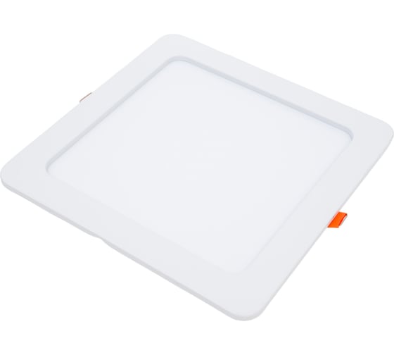 Квадратный встраиваемый даунлайт с драйвером Ecola LED downlight 18W 220V 4200K 225x225x20 DSRV18ELC