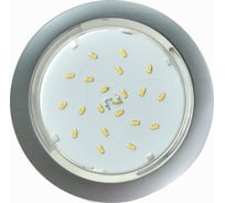 Встраиваемый светильник Ecola GX53 5355 Легкий Серебро 25x106 FS5355ECD