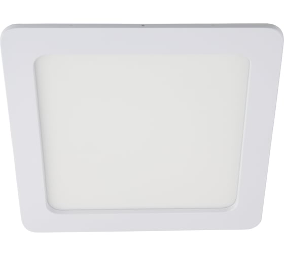 Квадратный встраиваемый даунлайт с драйвером Ecola LED downlight 18W 220V 6500K 225x225x20 DSRD18ELC