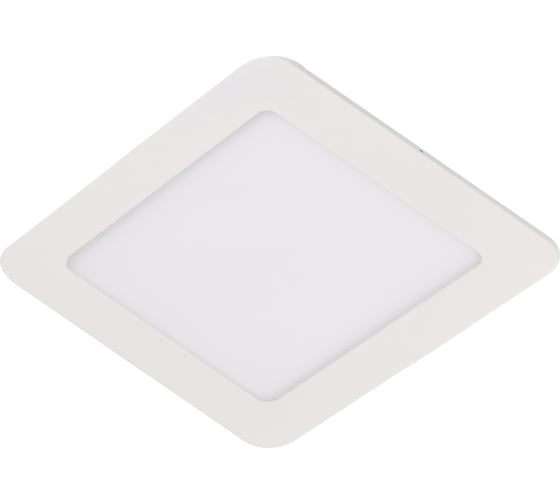 Квадратный встраиваемый даунлайт с драйвером Ecola LED downlight 18W 220V 6500K 225x225x20 DSRD18ELC