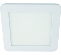 Квадратный встраиваемый даунлайт с драйвером Ecola LED downlight 12W 220V 6500K 170x170x20 DSRD12ELC