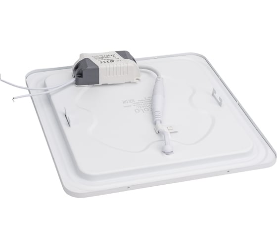 Квадратный встраиваемый даунлайт с драйвером Ecola LED downlight 15W 220V 4200K 195x195x20 DSRV15ELC