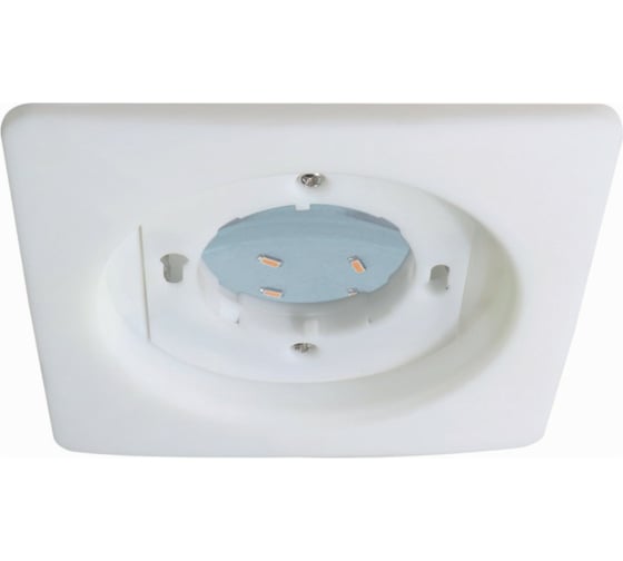Встраиваемый светильник Ecola GX53 5357 Легкий квадратный Белый 107x25 FW5357ECD