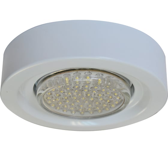 Накладной светильник Ecola GX53 FT3073 Широкий Белый 32х130 FW5330ECB